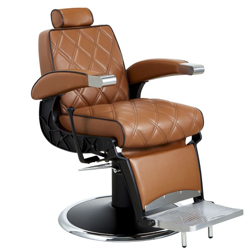 Barber chairs hugo brown barbering chair main view