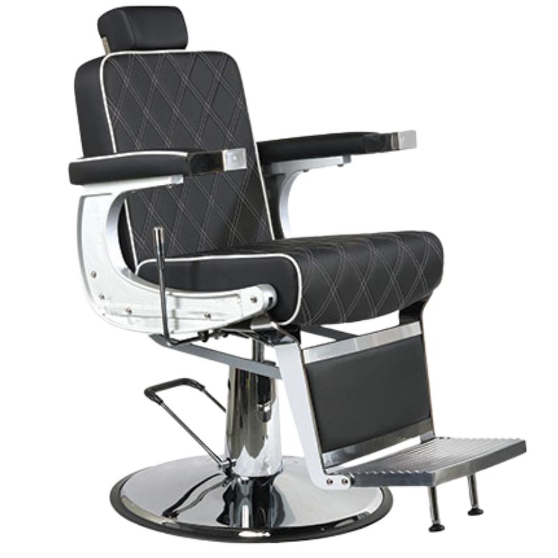 Barber chairs karl black barbering chair front view of seat