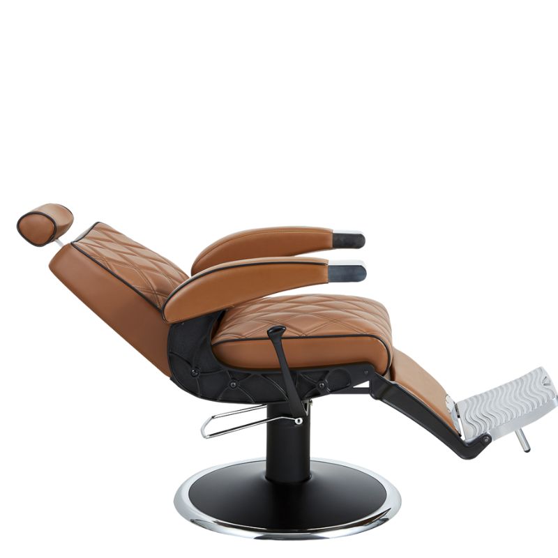 barber chairs hugo brown barber chair extended view