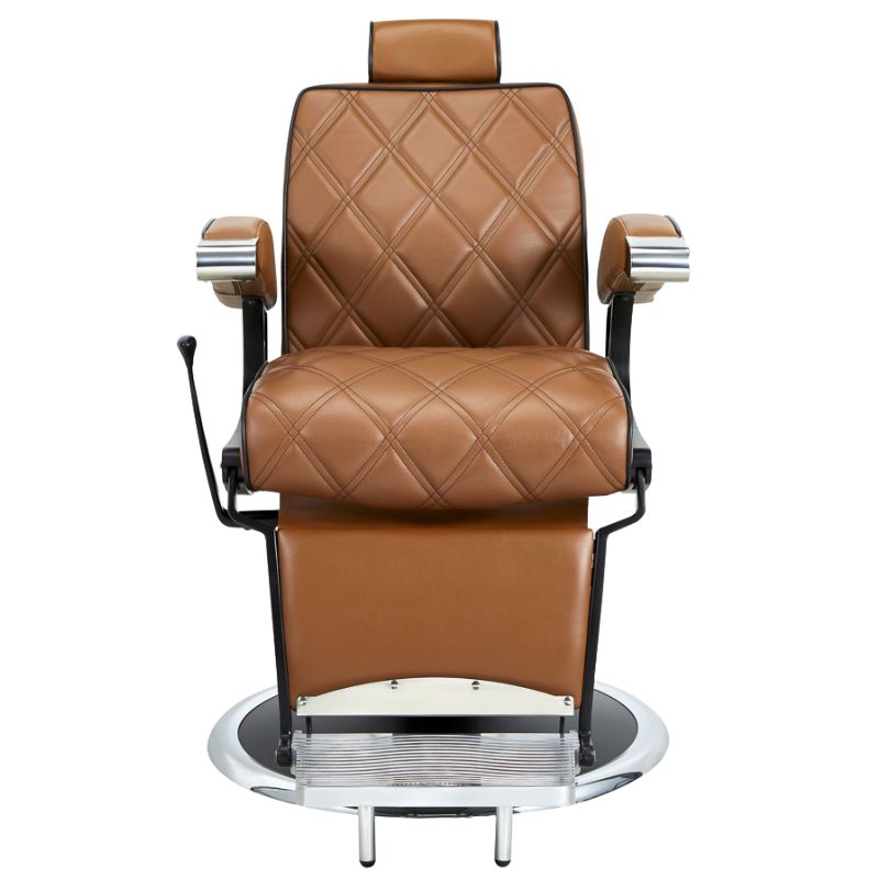 barber chairs hugo brown front vie barber chair