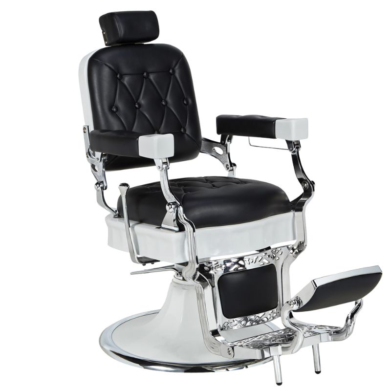 barber chairs Jones black barbering chair black seat main view